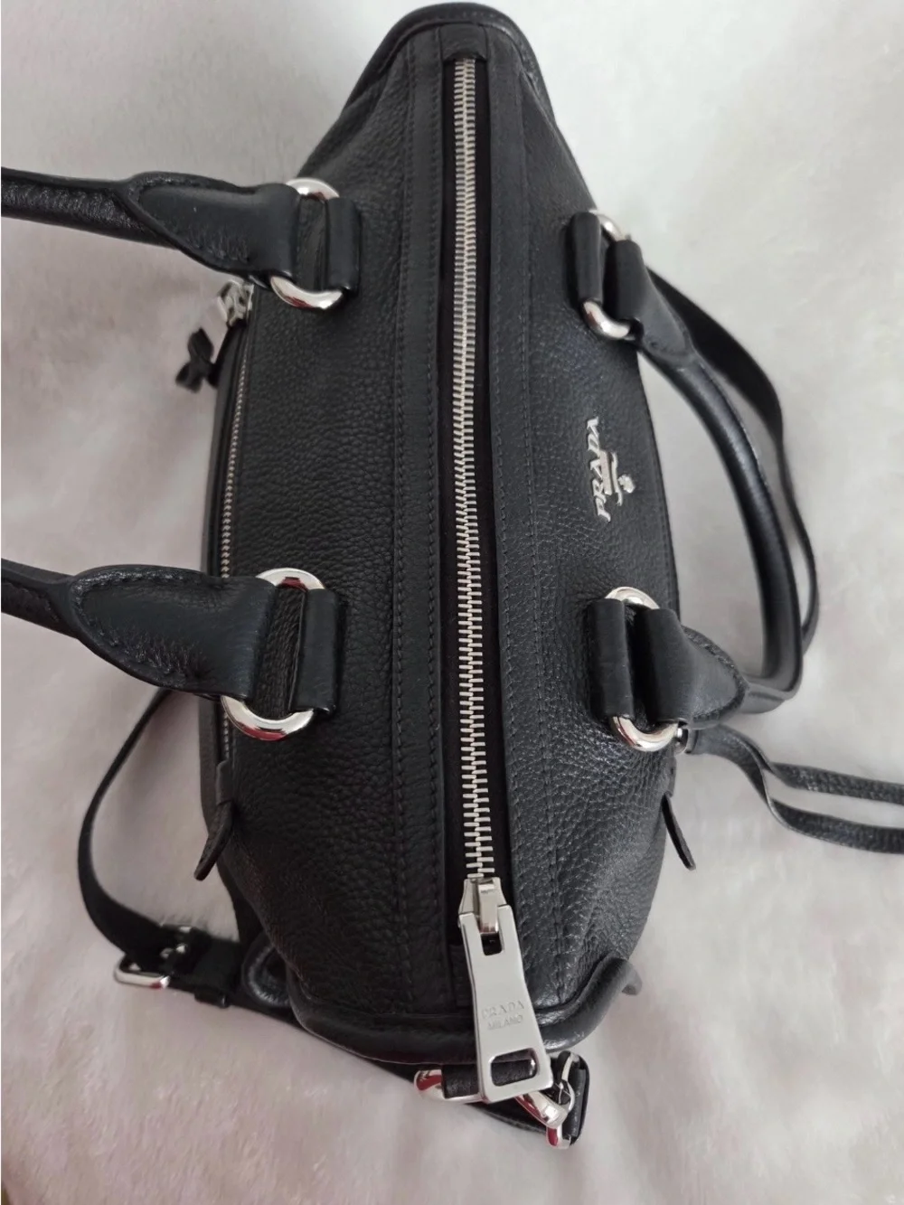 Prada Vitello Phenix Top Handle Satchel bag (Small)